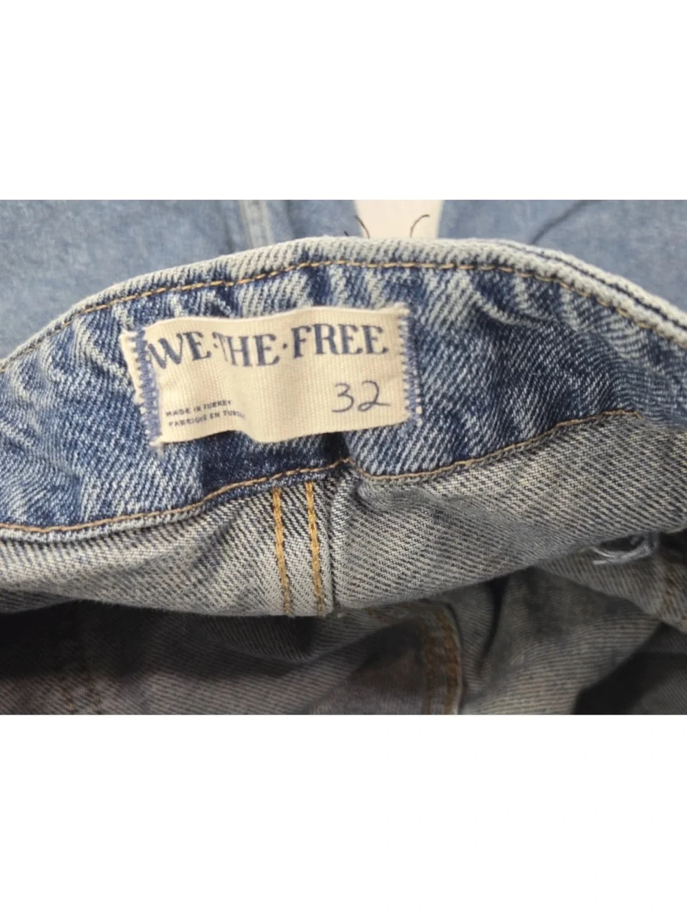 Free People We The Free Major Leagues Mid-Rise Cuffed Jeans Carpenter Size 32
